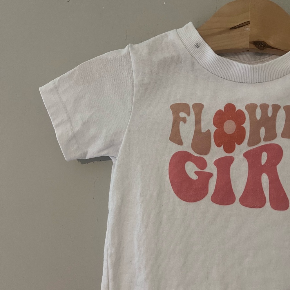$11 ADD ON Reverie Threads top tee flower girl Rabbit Skins Flower‎ Girl 2Y Zara - Picture 2 of 3